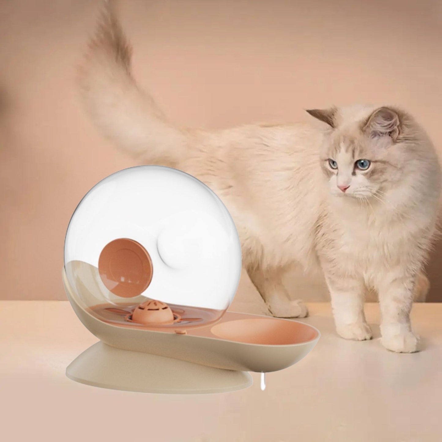 distributeur-eau-chat-beige