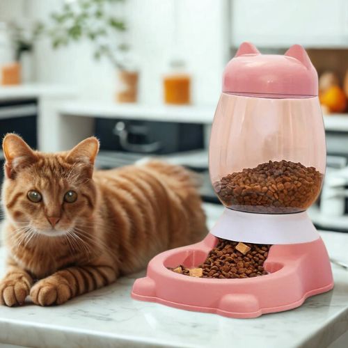 distributeur eau et croquettes pour chat oreilles - Happy minet
