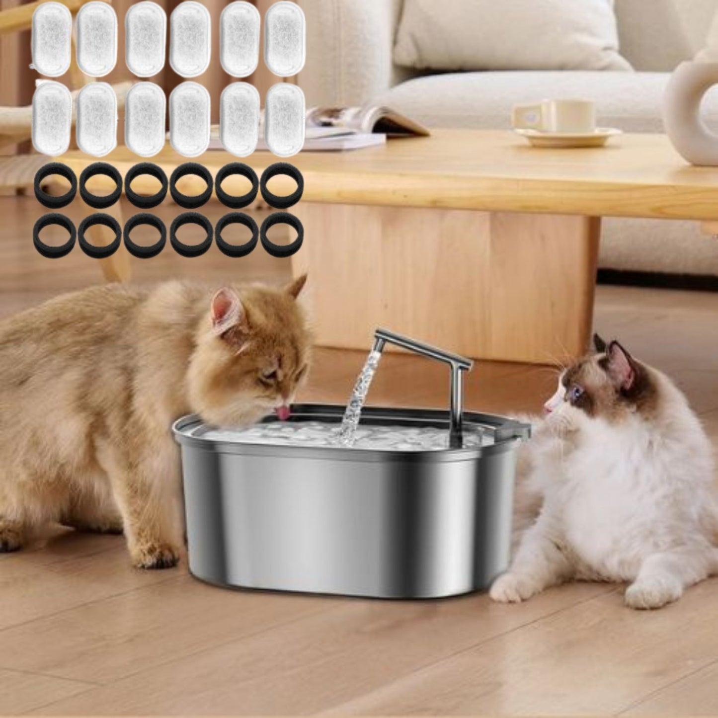filtre-pour-fontaine-à-eau-chat-lot-filtres