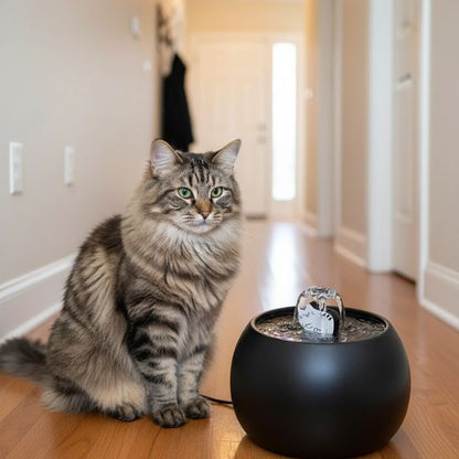 fontaine-a-eau-ceramique-chat-originale