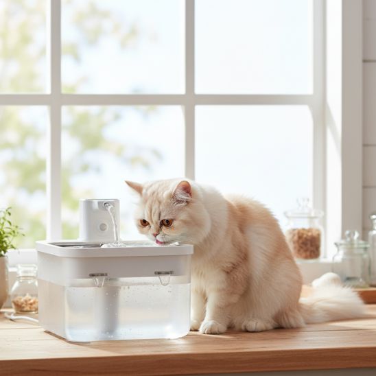 fontaine-a-eau-chat-aquamobile-blanche