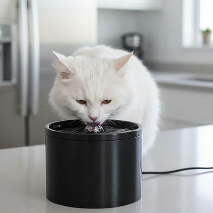 fontaine-a-eau-chat-ceramique-épuré