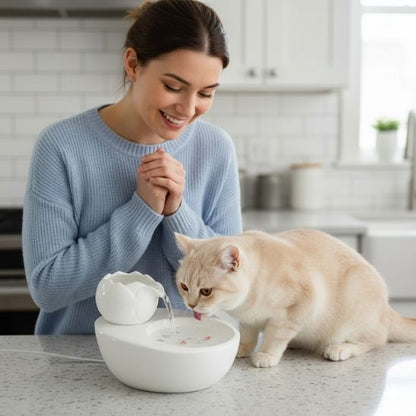 fontaine-à-eau-chat-céramique-fraiche