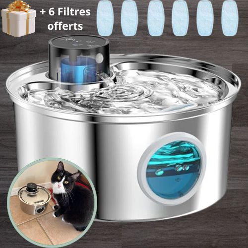 fontaine-a-eau-chat-cordless-fontaine-acier