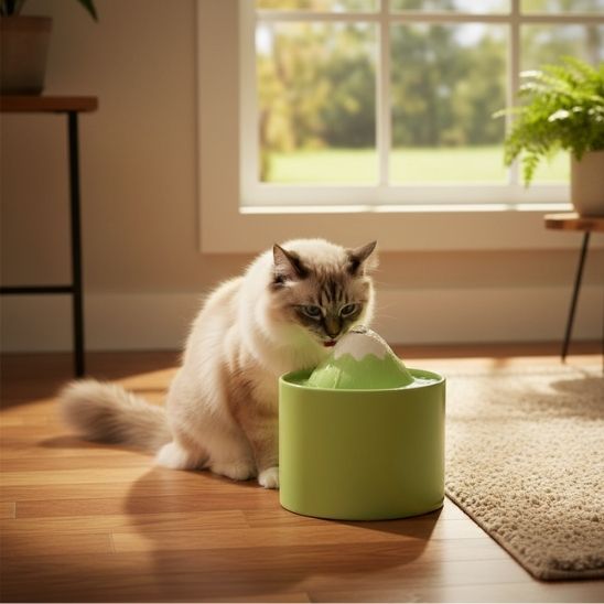 fontaine a eau pour chat ceramique goutteuse