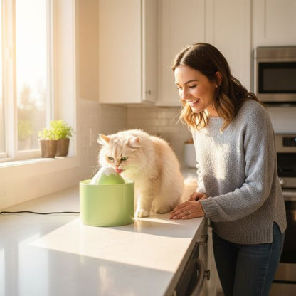 fontaine a eau pour chat ceramique pratique