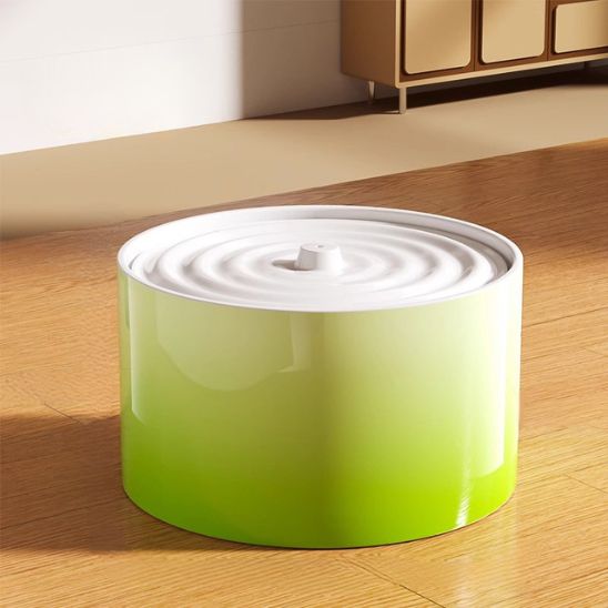 fontaine-ceramique-chat-elixir-vert