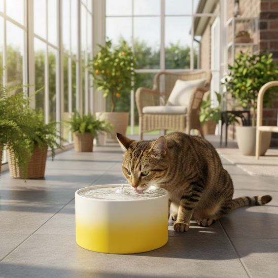 fontaine-ceramique-chat-idéale