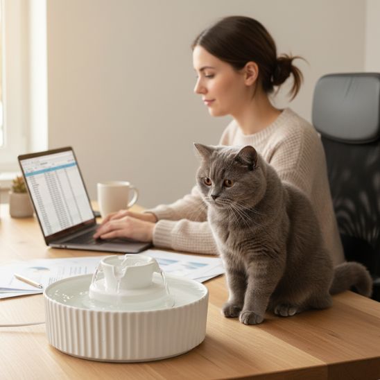 fontaine-chat-ceramique-cascade
