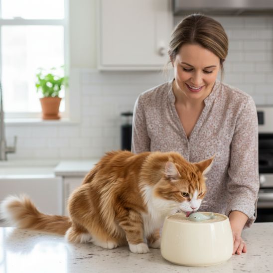 fontaine-eau-chat-ceramique-design