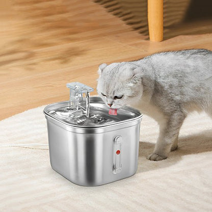 fontaine eau chat | SILVER WATER - Happy minet
