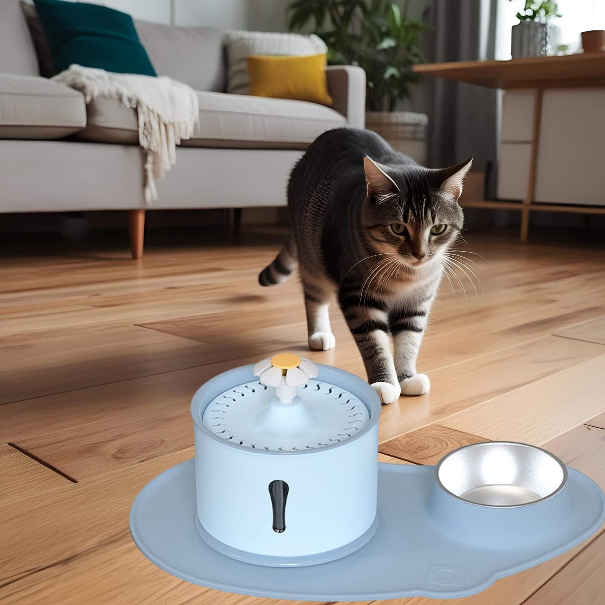 fontaine-pour-chat-plateau-bleu-clair