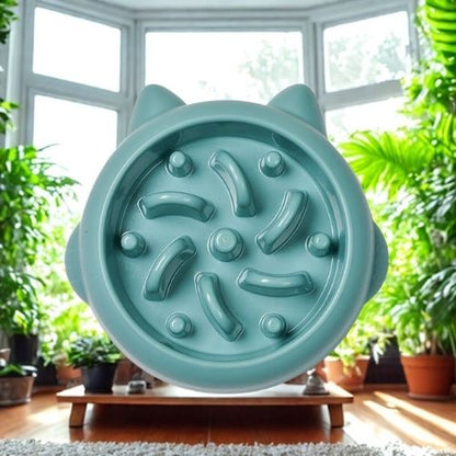 gamelle anti glouton chat oreilles - Happy minet