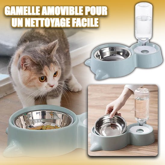 gamelle-chat-amovible| Distri cool ™ - Happy minet