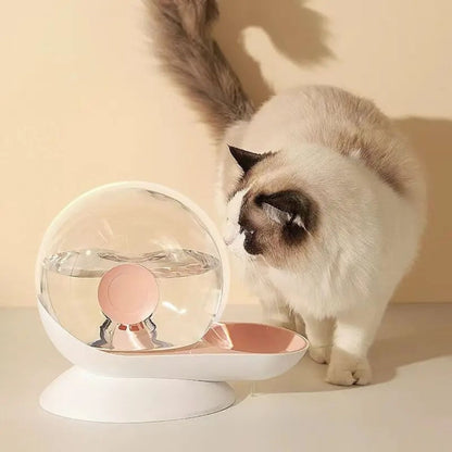 gamelle-chat-eau-escargot-rose-blanc