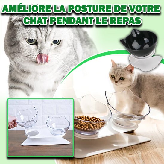 gamelle-chat-bonne-posture | RAISED BOWL ™ - Happy minet