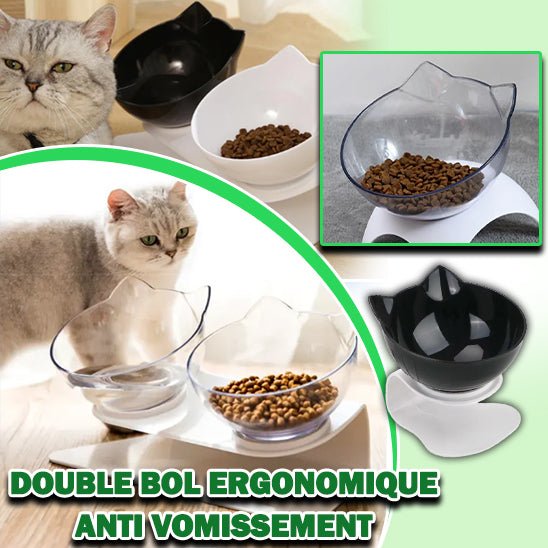 gamelle-chat-ergonomique| RAISED BOWL ™ - Happy minet