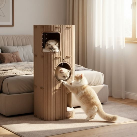 griffoir chat design caramel