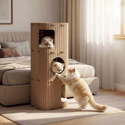 griffoir chat design caramel