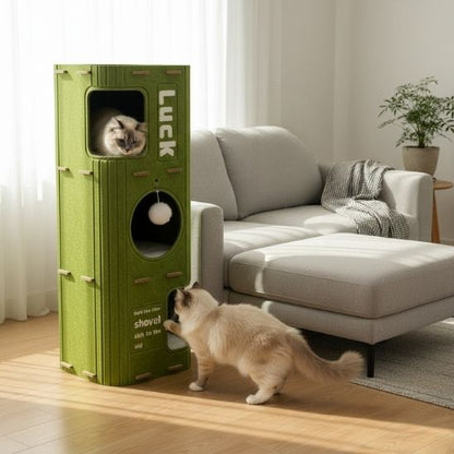 griffoir chat design vert grand