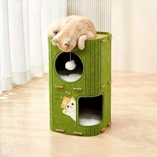 griffoir chat design vert petit