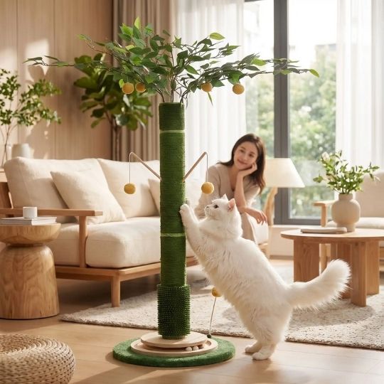 griffoir chat design vert