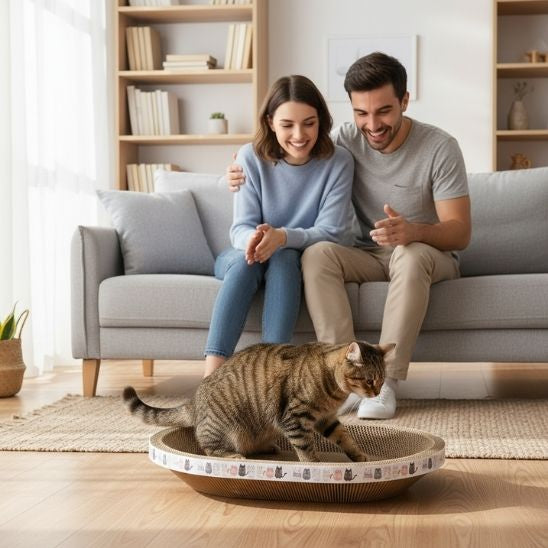 griffoir chat original ovale carton