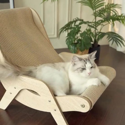 griffoir chat solide bois