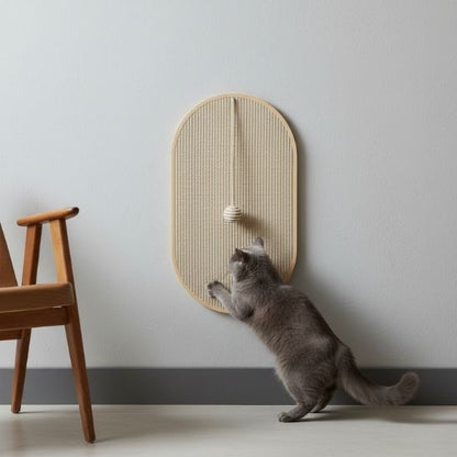 griffoir mural chat forme ovale