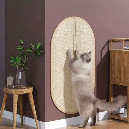 griffoir mural chat sisal ovale