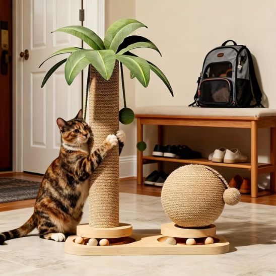 griffoir poteau chat sisal