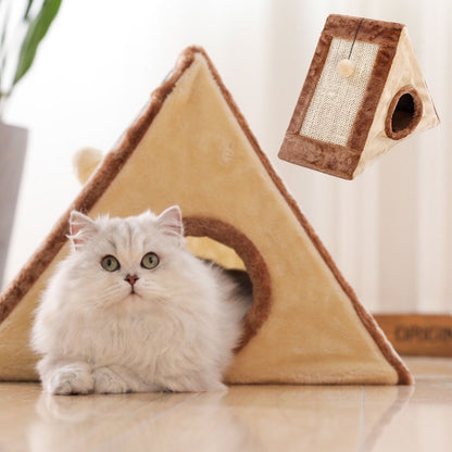 griffoir pour chat brun