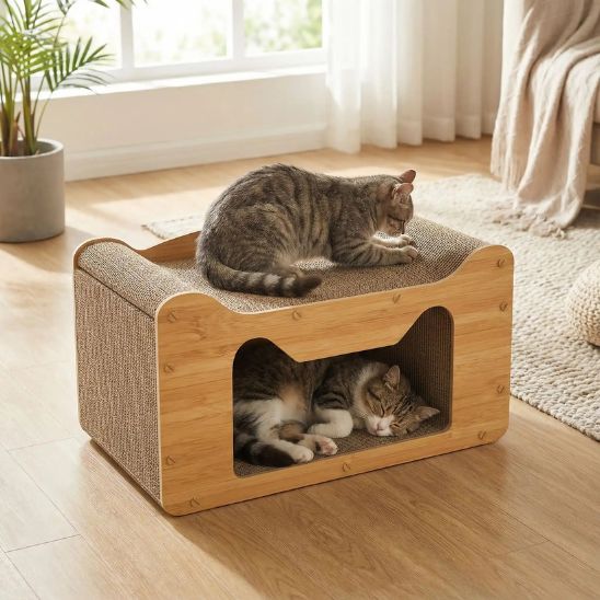 Griffoir pour chat complet bois