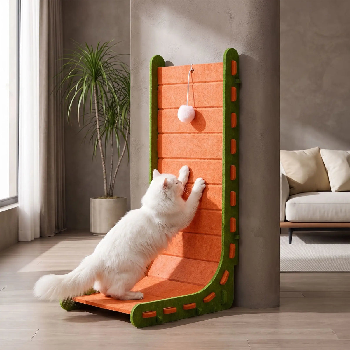 griffoir pour chat orange