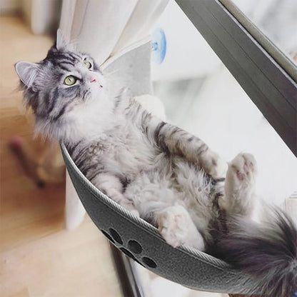 hamac chat fenetre gris - Happy minet