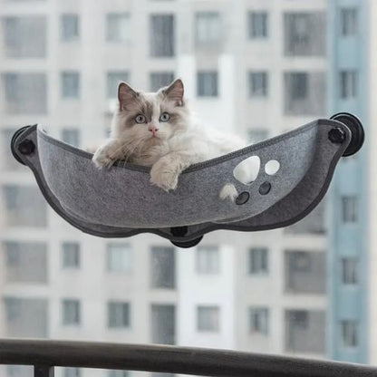 hamac chat fenetre gris - Happy minet