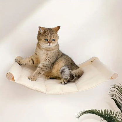 hamac chat mural bois - Happy minet