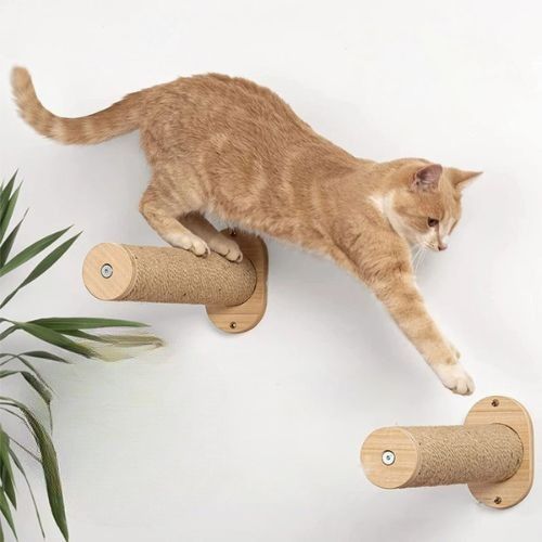 hamac chat mural bois - Happy minet