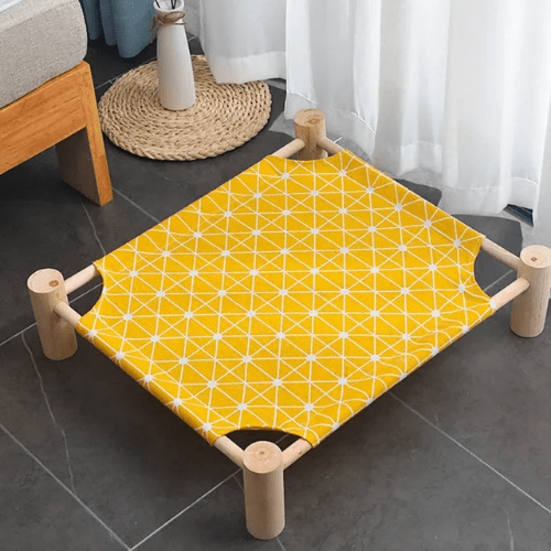 hamac pour chat bois et toile - Happy minet