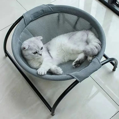 hamac-pour-chat-maille-grise