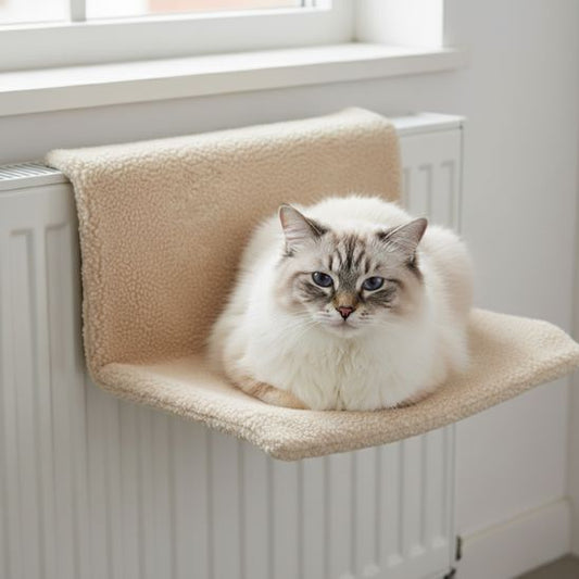 hamac-pour-chat-radiateur-blanc-beige