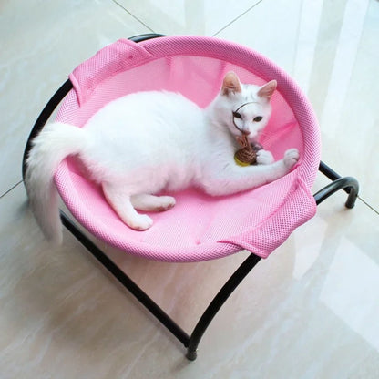 hamac-pour-chat-spacieux-rose