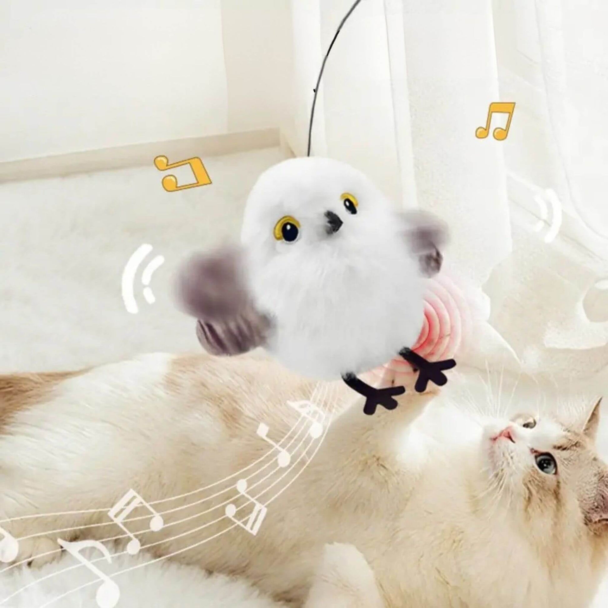 jouet-chat-oiseau-volant-oiseau-blanc