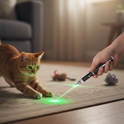 jouet laser chat léger