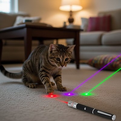 jouet laser chat stimulant