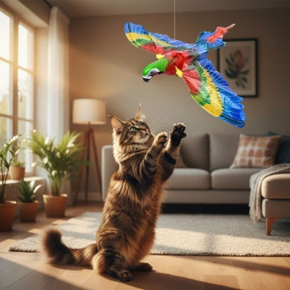 jouet oiseau pour chat chasse