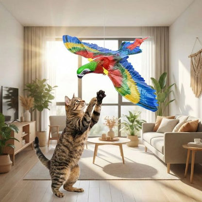 jouet oiseau pour chat exercice