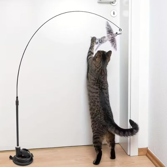 jouet-oiseau-pour-chat-gris-écru