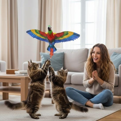jouet oiseau pour chat perroquet