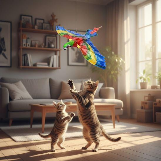 jouet oiseau pour chat unique
